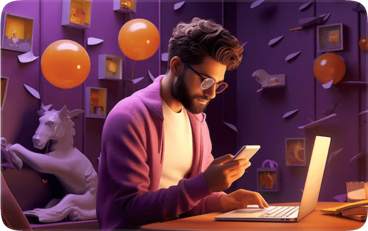 Login or join Bitzmark step illustration